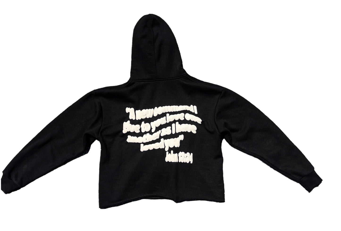 PRE-ORDER BLACK CROPPED HOODIE