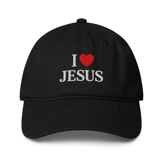 i love jesus hat classic black