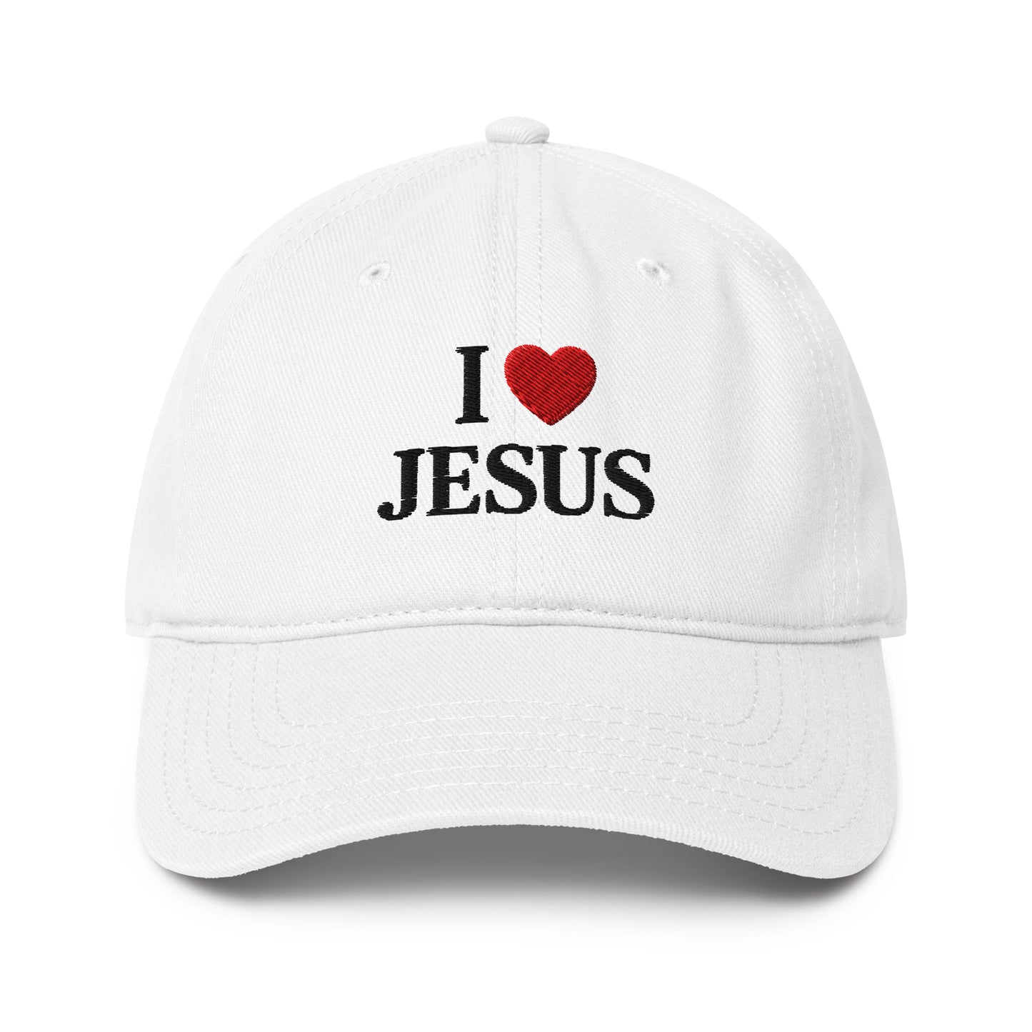i love jesus hat classic white