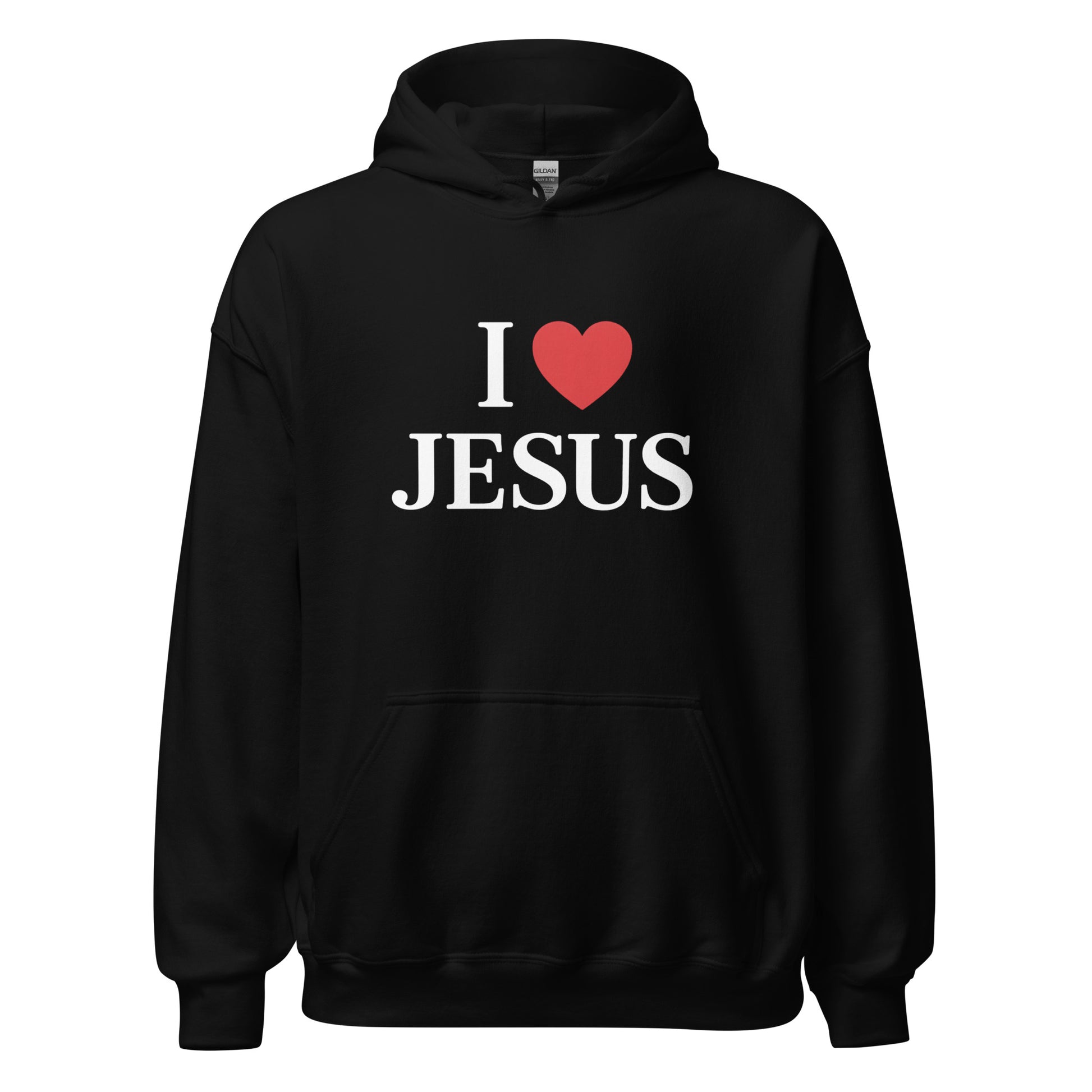i love jesus hoodie black