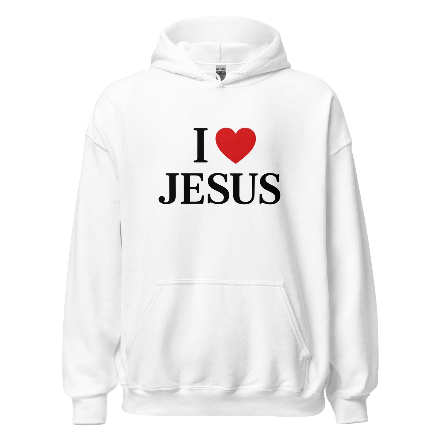i love jesus hoodie white