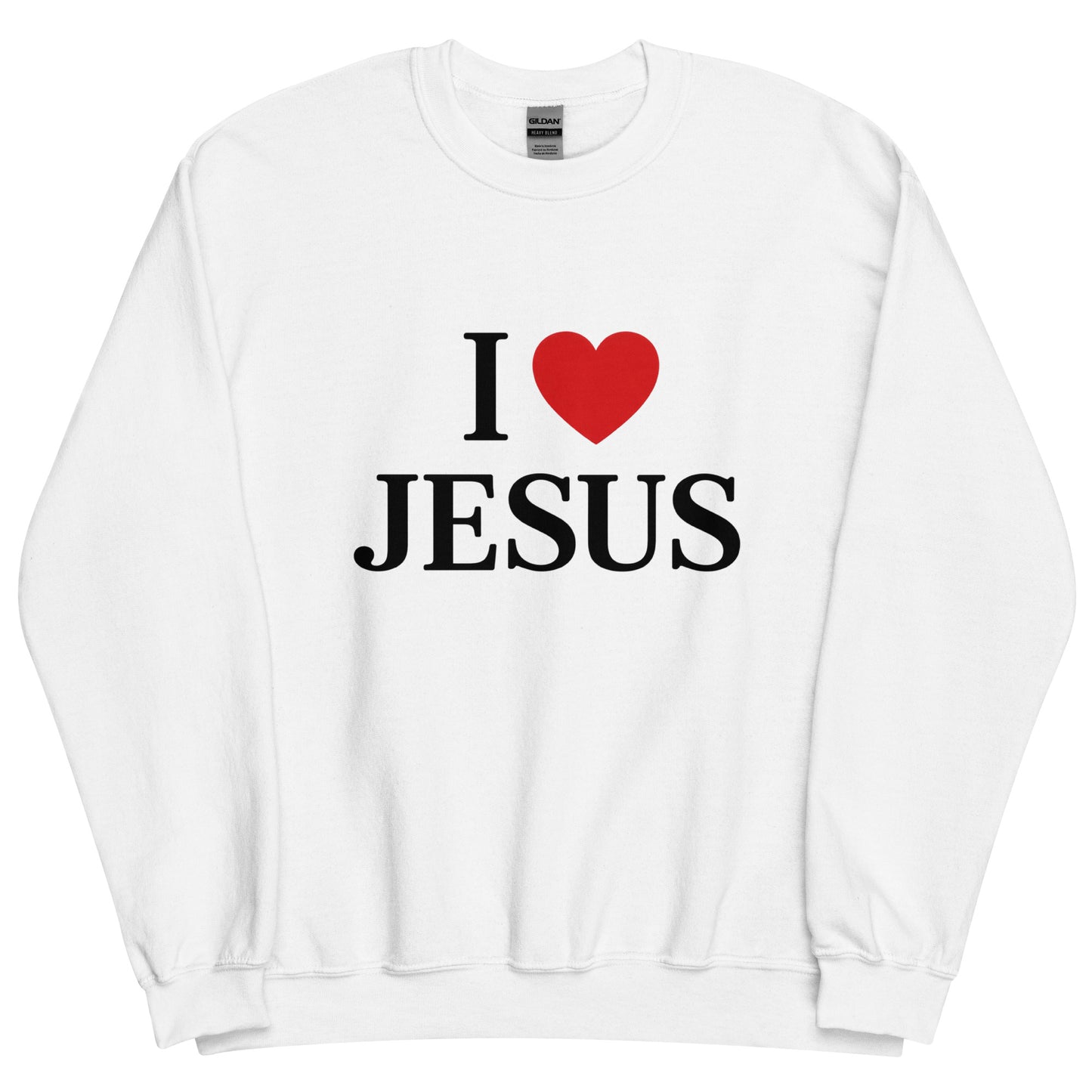 i love jesus sweatshirt white