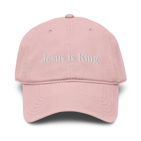 jesus is king hat classic pink standard