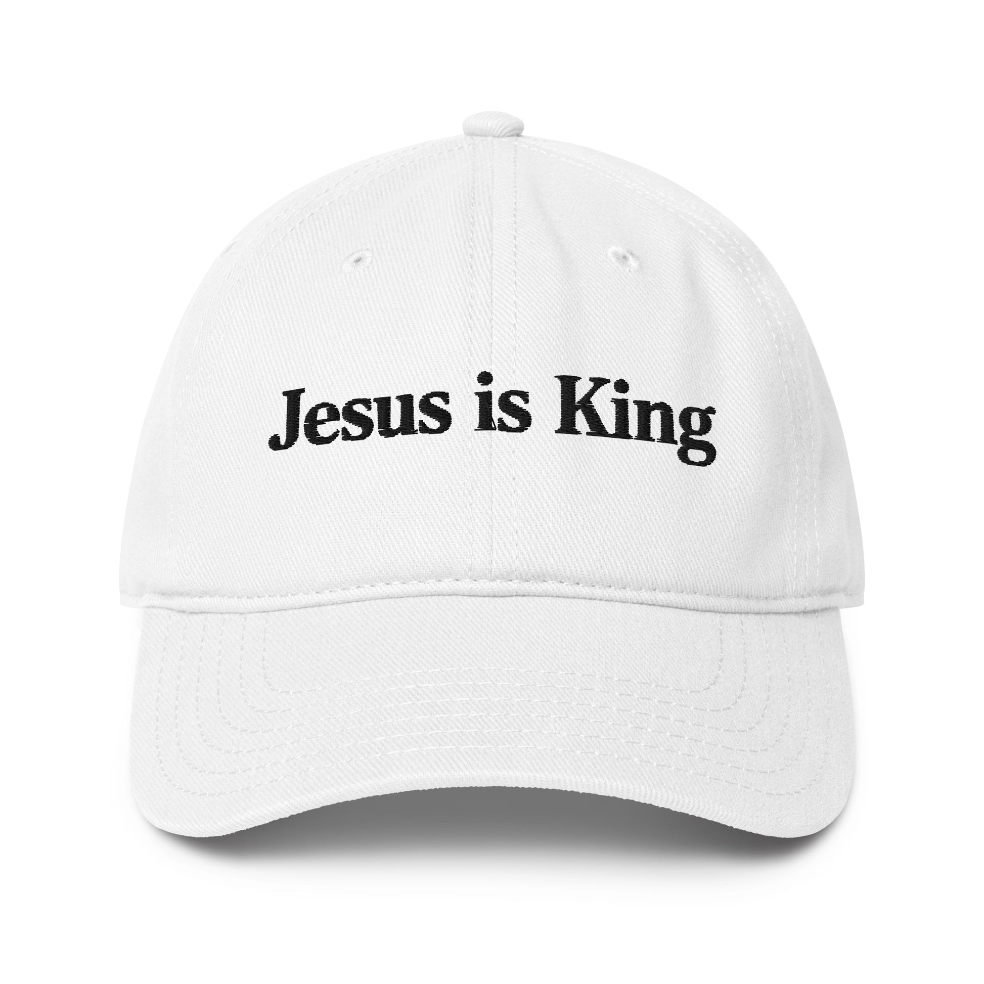 jesus is king hat classic white standard