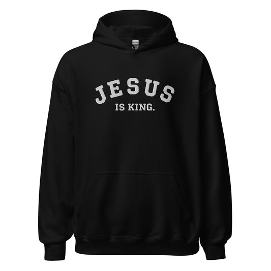 jesus is king hoodie black royal