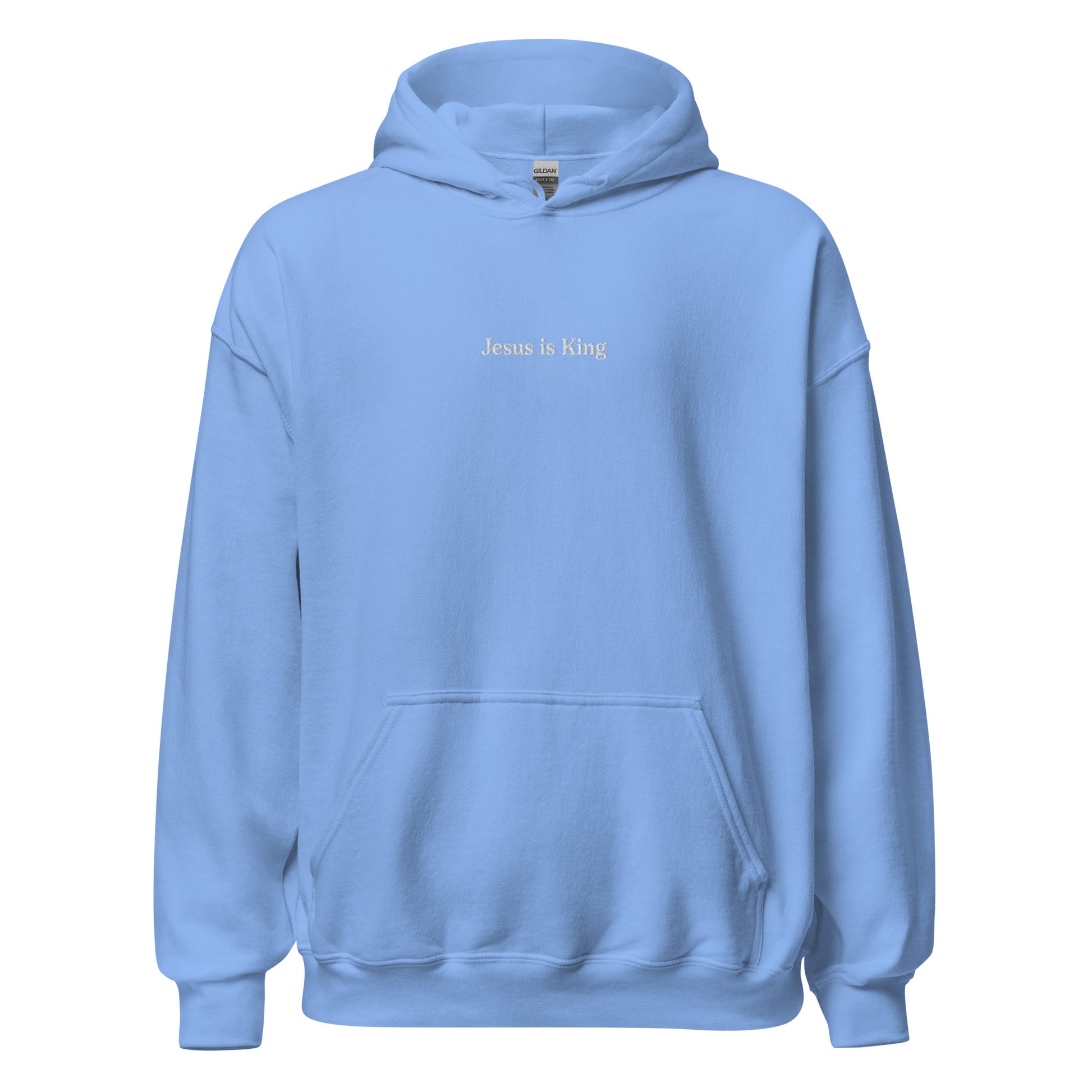jesus is king hoodie blue standard