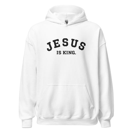 jesus is king hoodie white royal