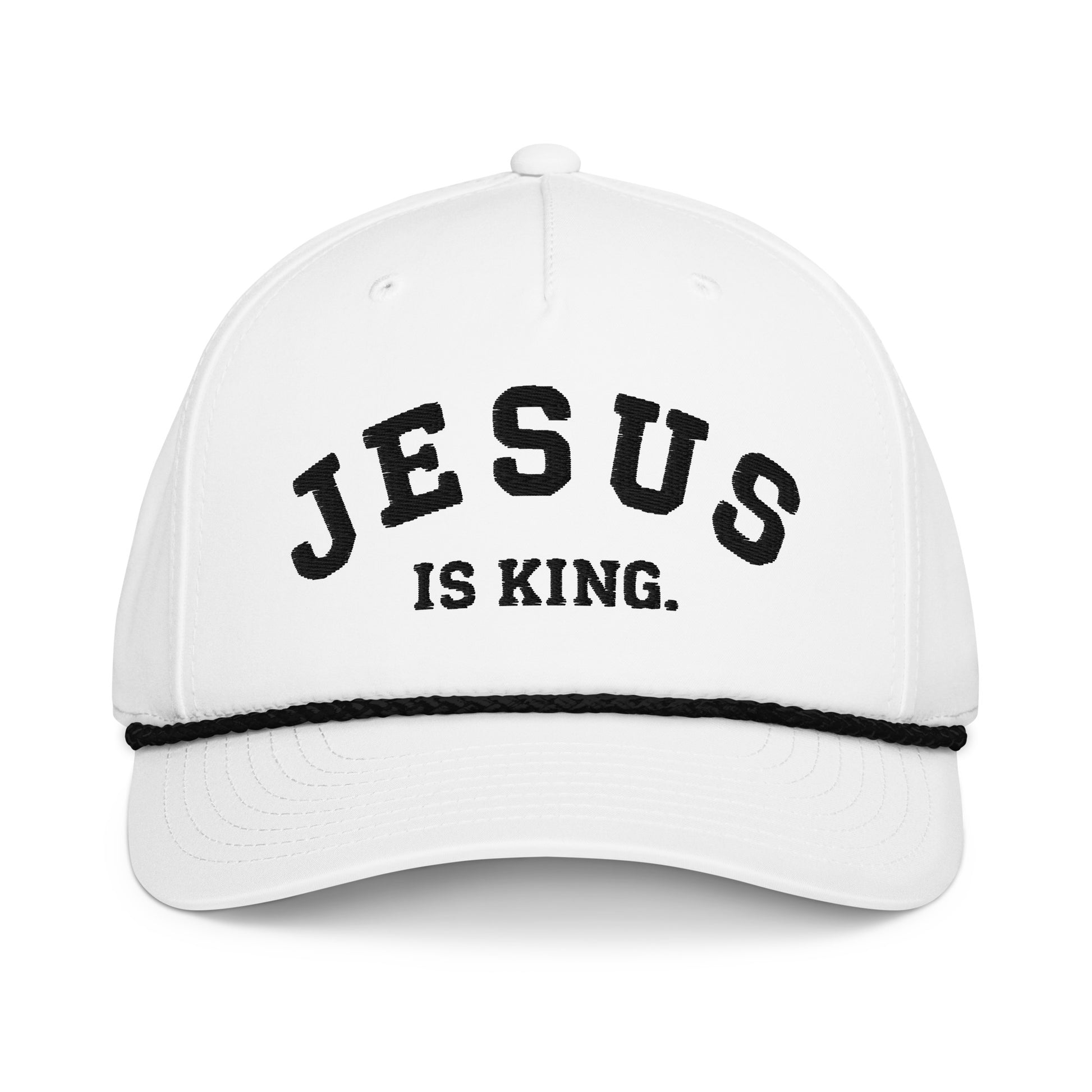 jesus is king snapback white royal