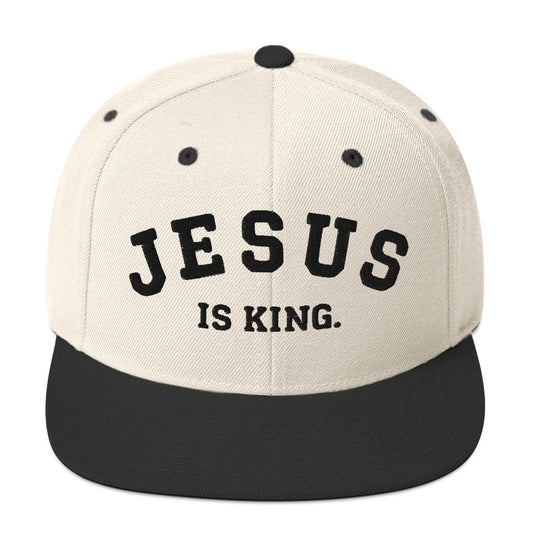jesus is king snapback white royal