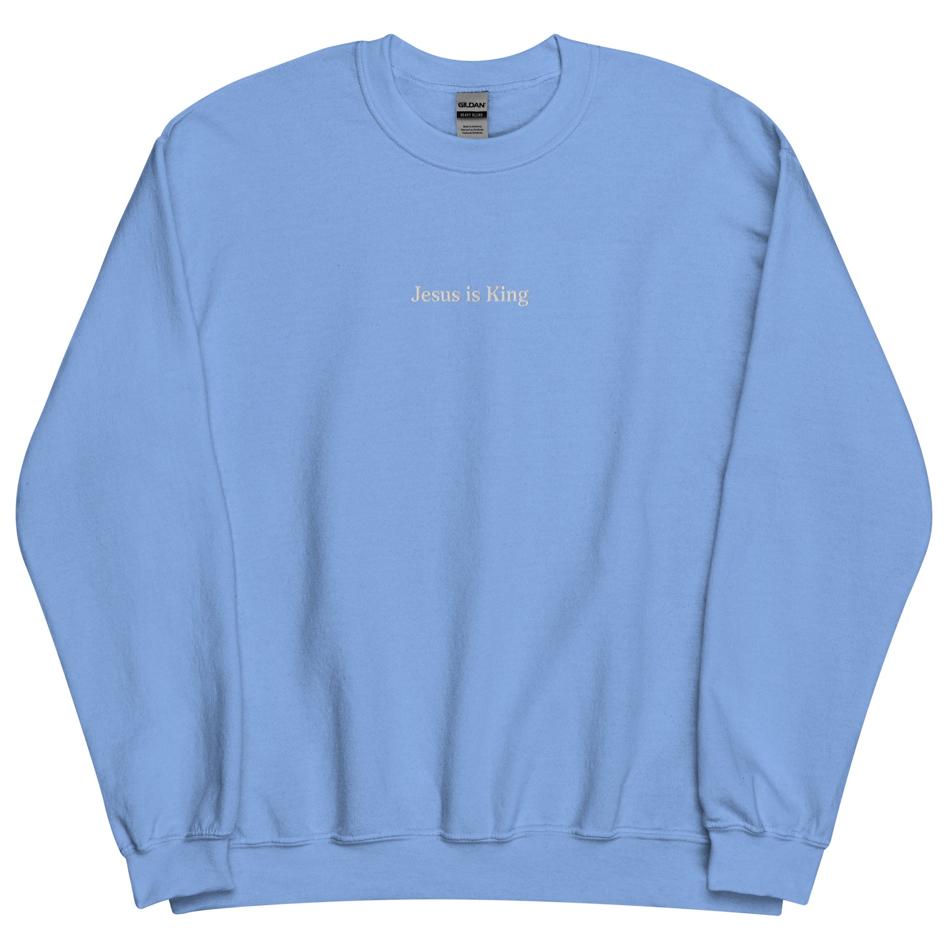 jesus is king sweatshirt blue standard