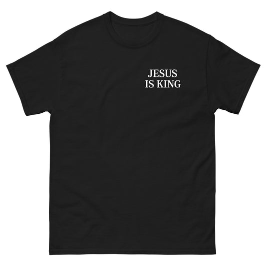 jesus is king t shirt black strong