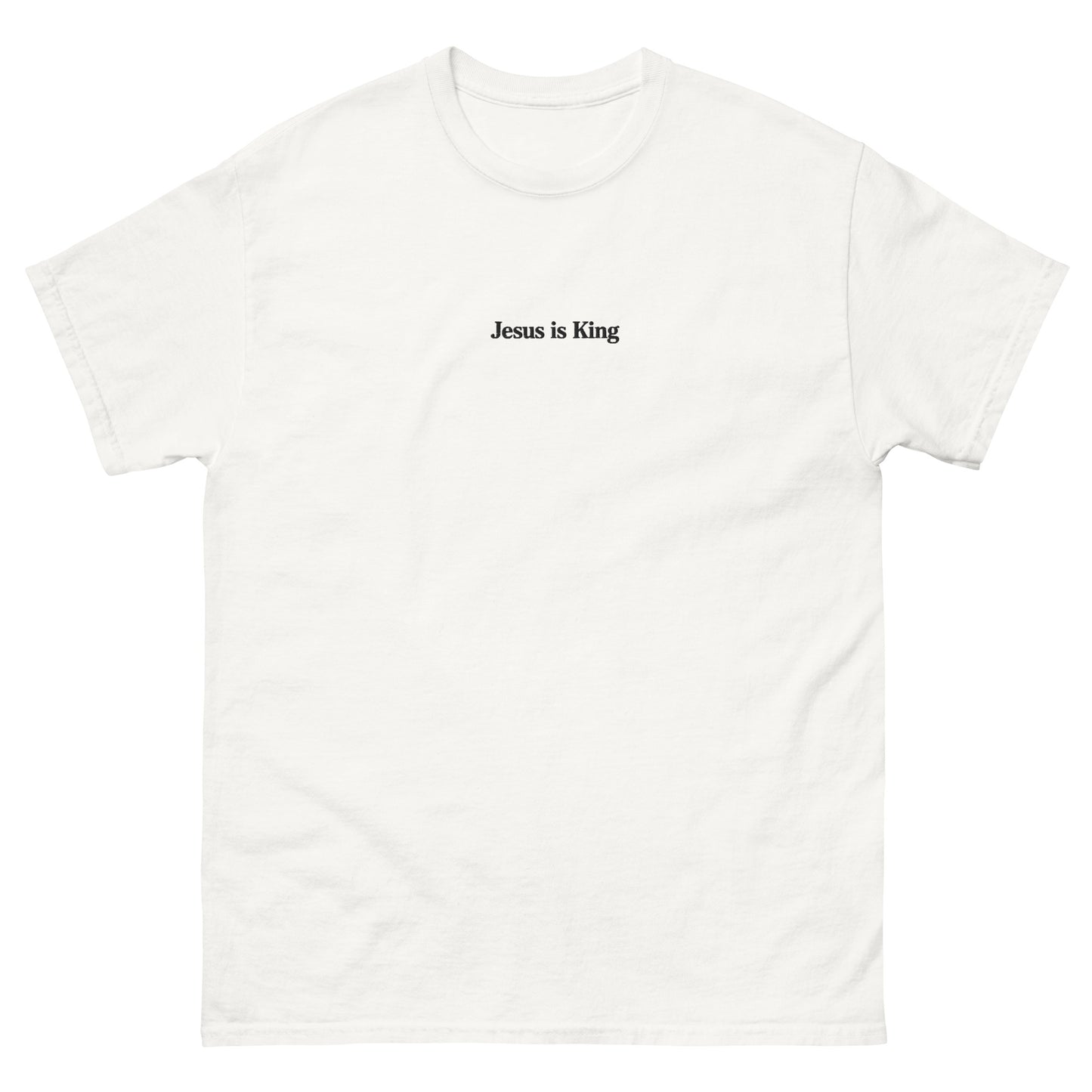 jesus is king t shirt white standard