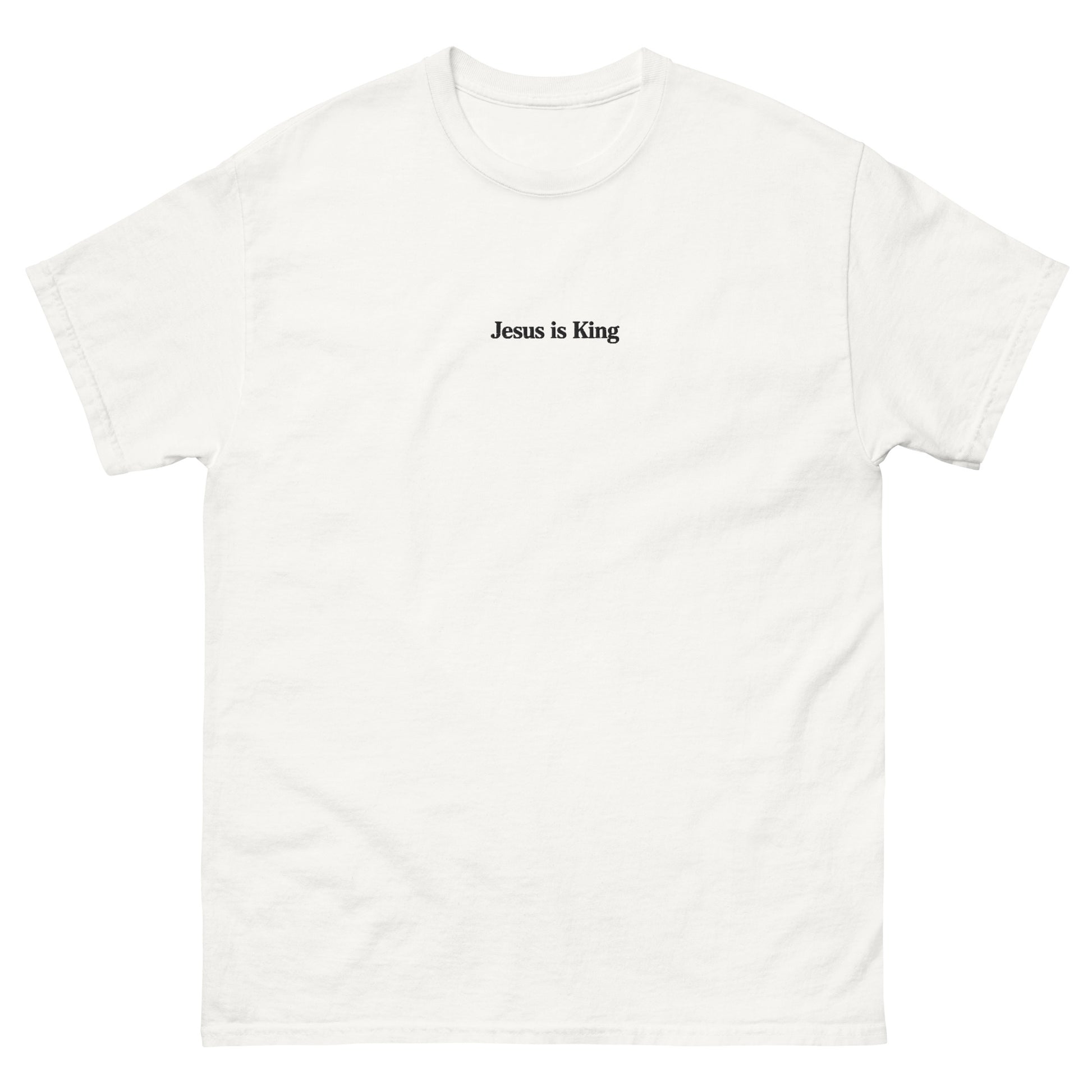 jesus is king t shirt white standard