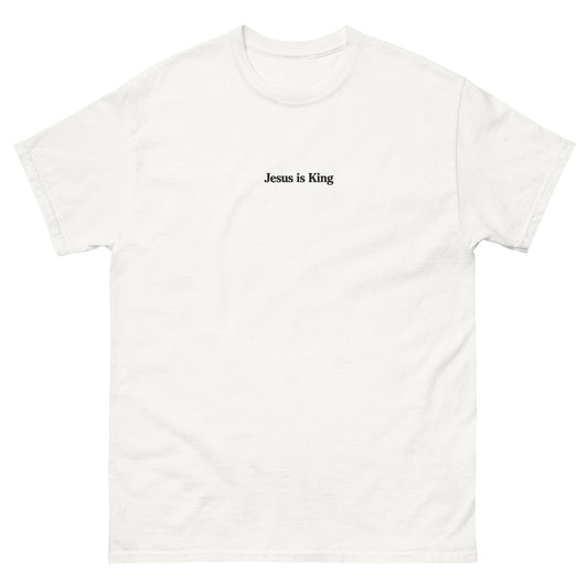jesus is king t shirt white standard