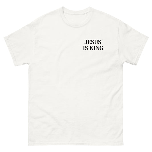 jesus is king t shirt white strong